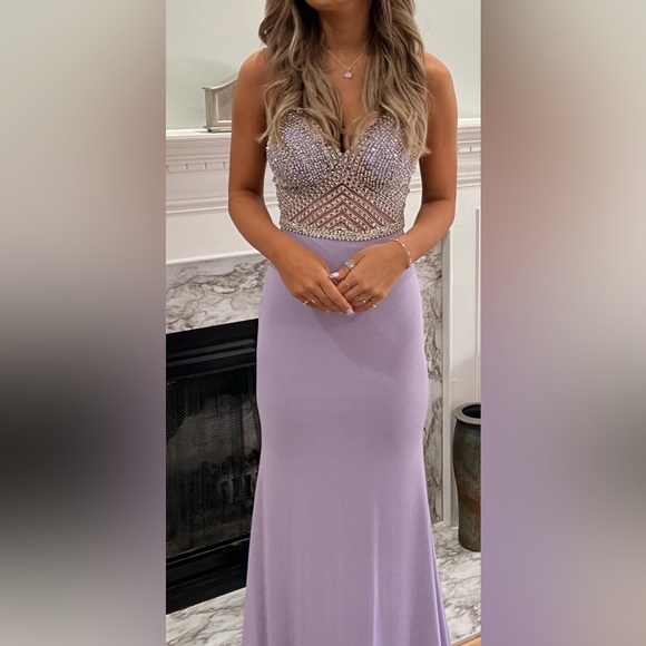 Jovani Dresses & Skirts - Jovani Soft Lavender Prom Gown Style 63147 *Dry Cleaned*